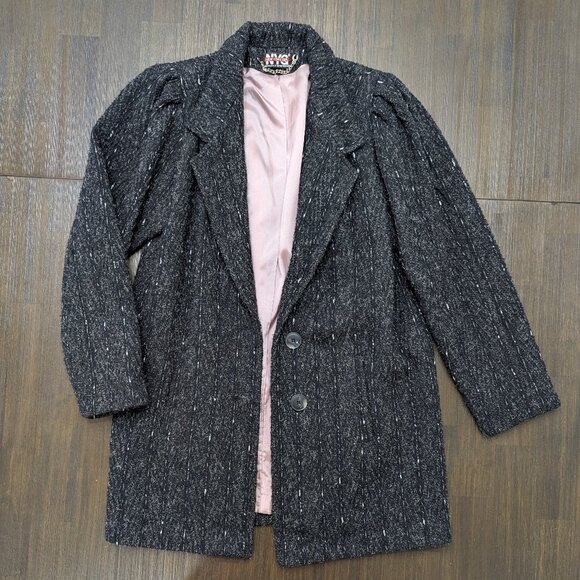 New York Girl Jackets & Blazers - New York Girl | NYG | Vintage 1980's Speckled Wool Double Breasted Pea Coat